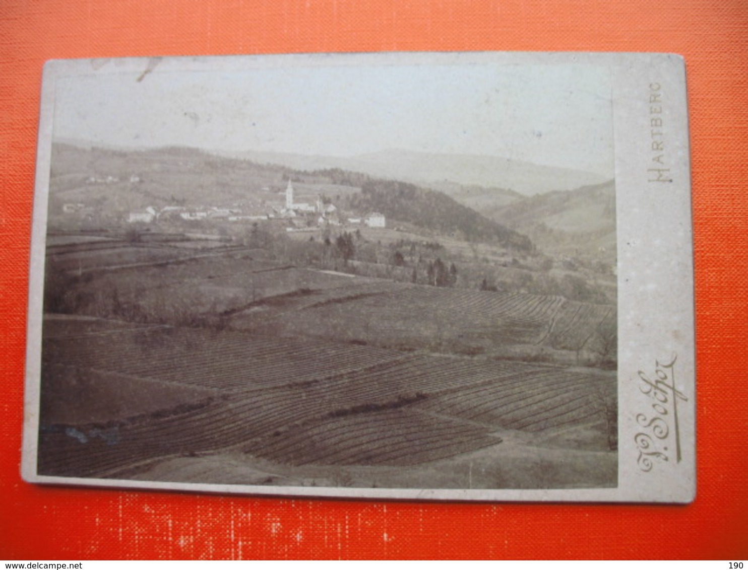 Old Carton Photograph.Sochor.Hartberg - Hartberg