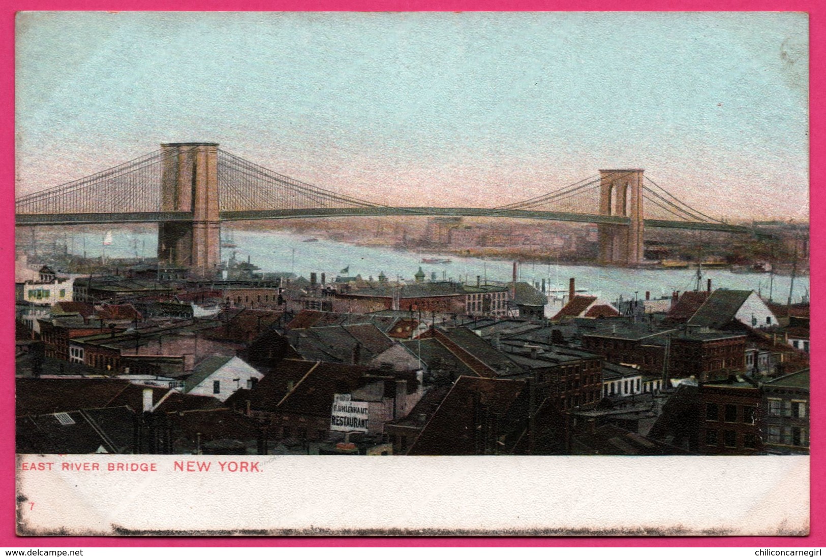 New York - East River Bridge - Pont - Bateau - Ponts & Tunnels