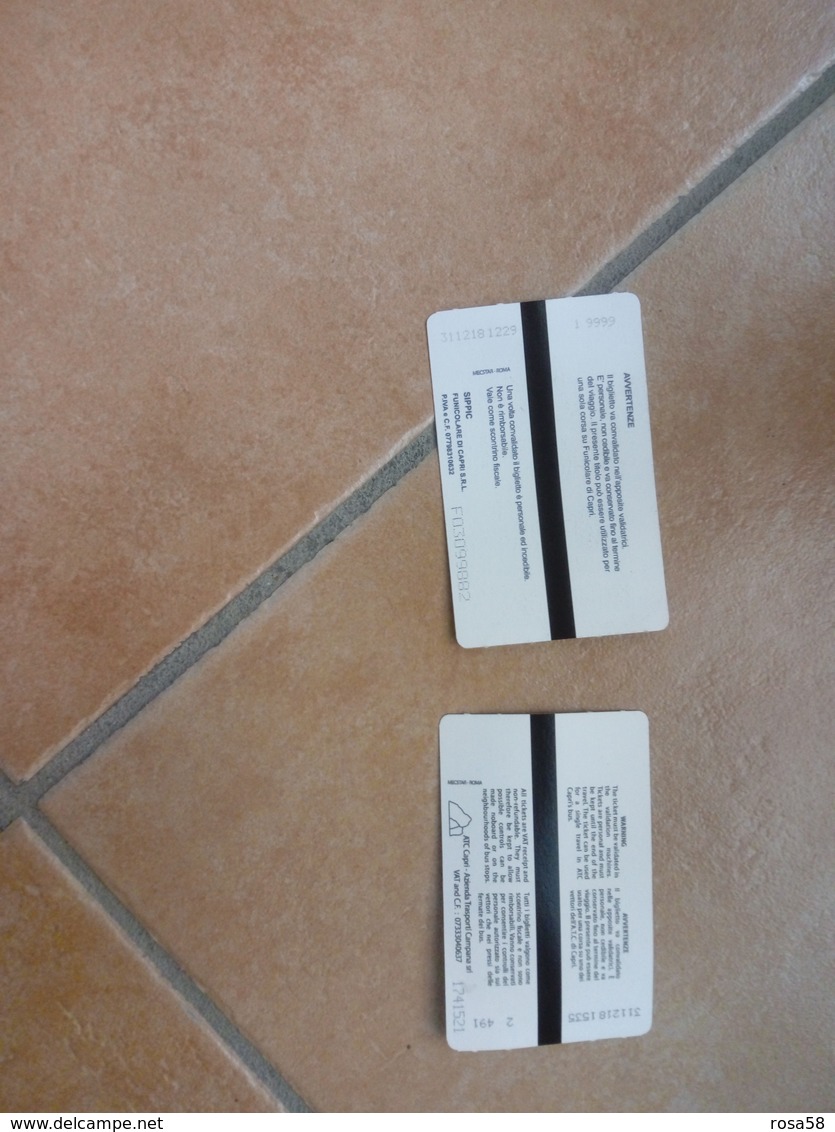 CAPRI Used Transport Tickets New - Europa