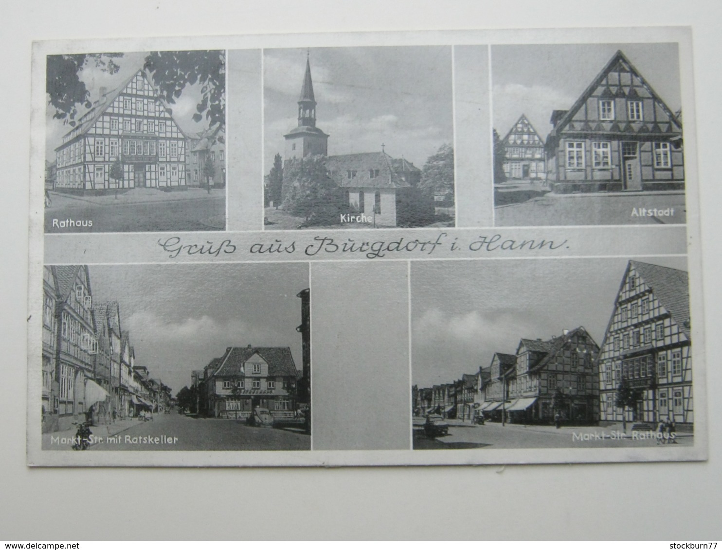 BURGDORF , Schöne Karte Um 1954 - Burgdorf