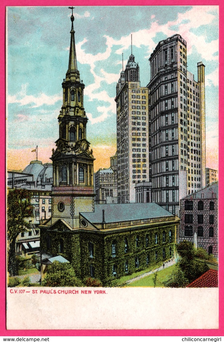 New York - St Paul Church - Eglise - C.V. 107 - Churches