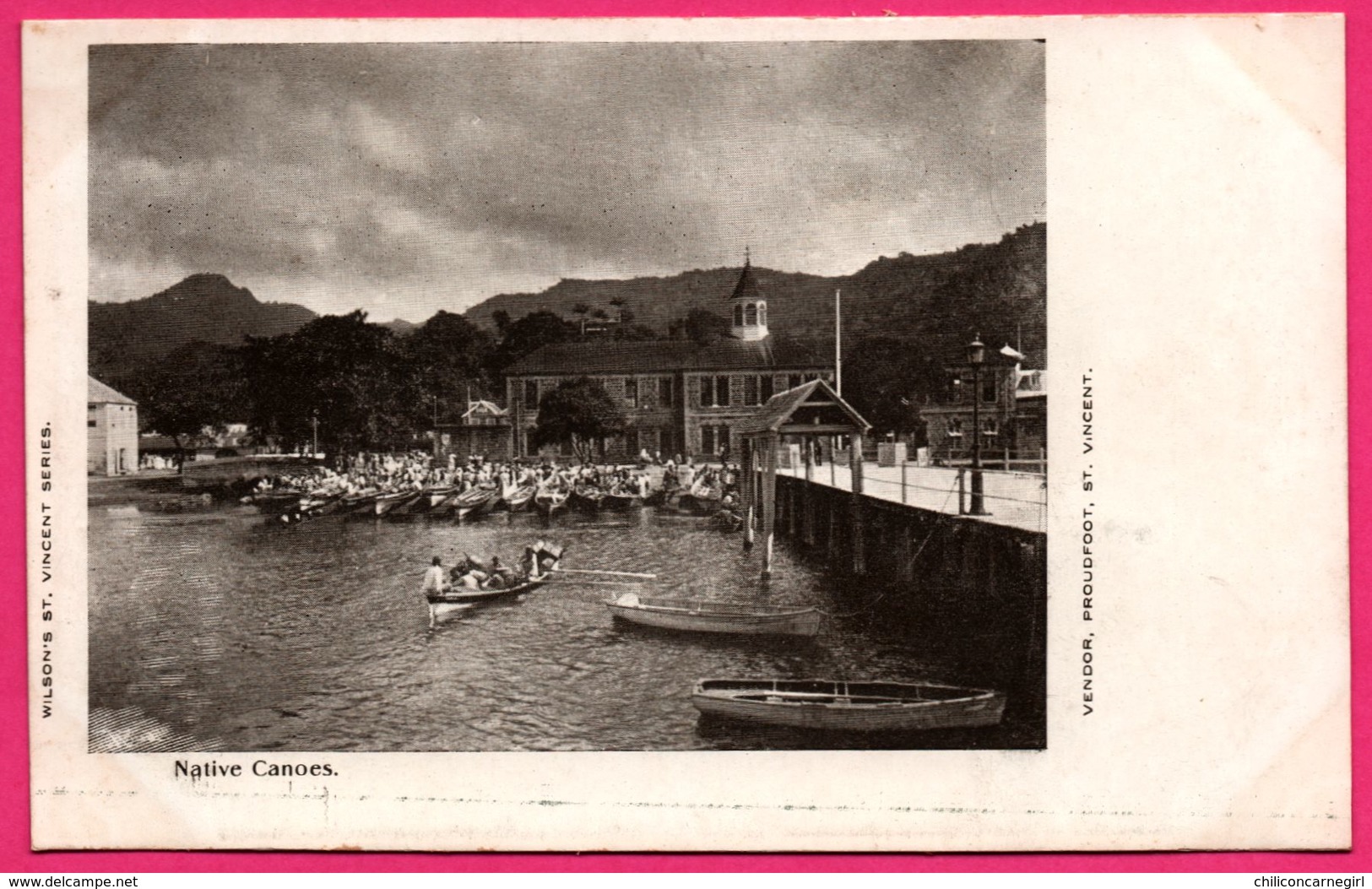 ST VINCENT - Native Canoes - Animée - WILSON'S ST. VINCENT SERIES - VENDOR PROUDFOOT ST VINCENT - St. Vincent Und Die Grenadinen