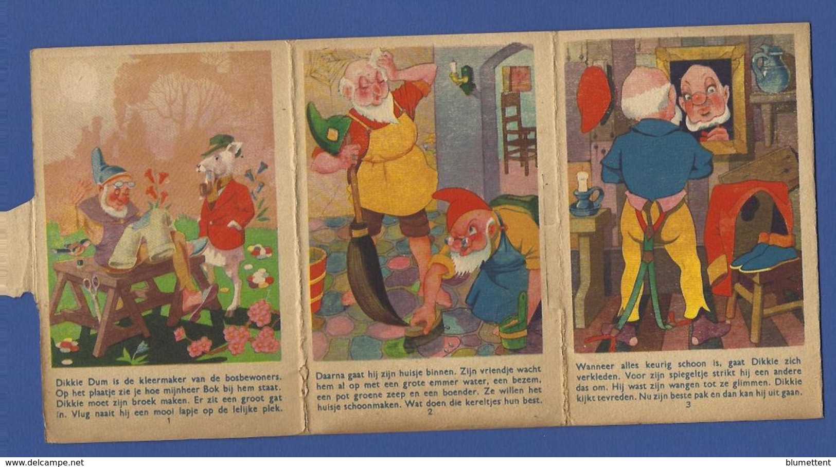 CPA Gnomes Nain Lutin Non Circulé Dépliant Voir Scans 6 Volets Images Recto Verso 11 Images - Fairy Tales, Popular Stories & Legends