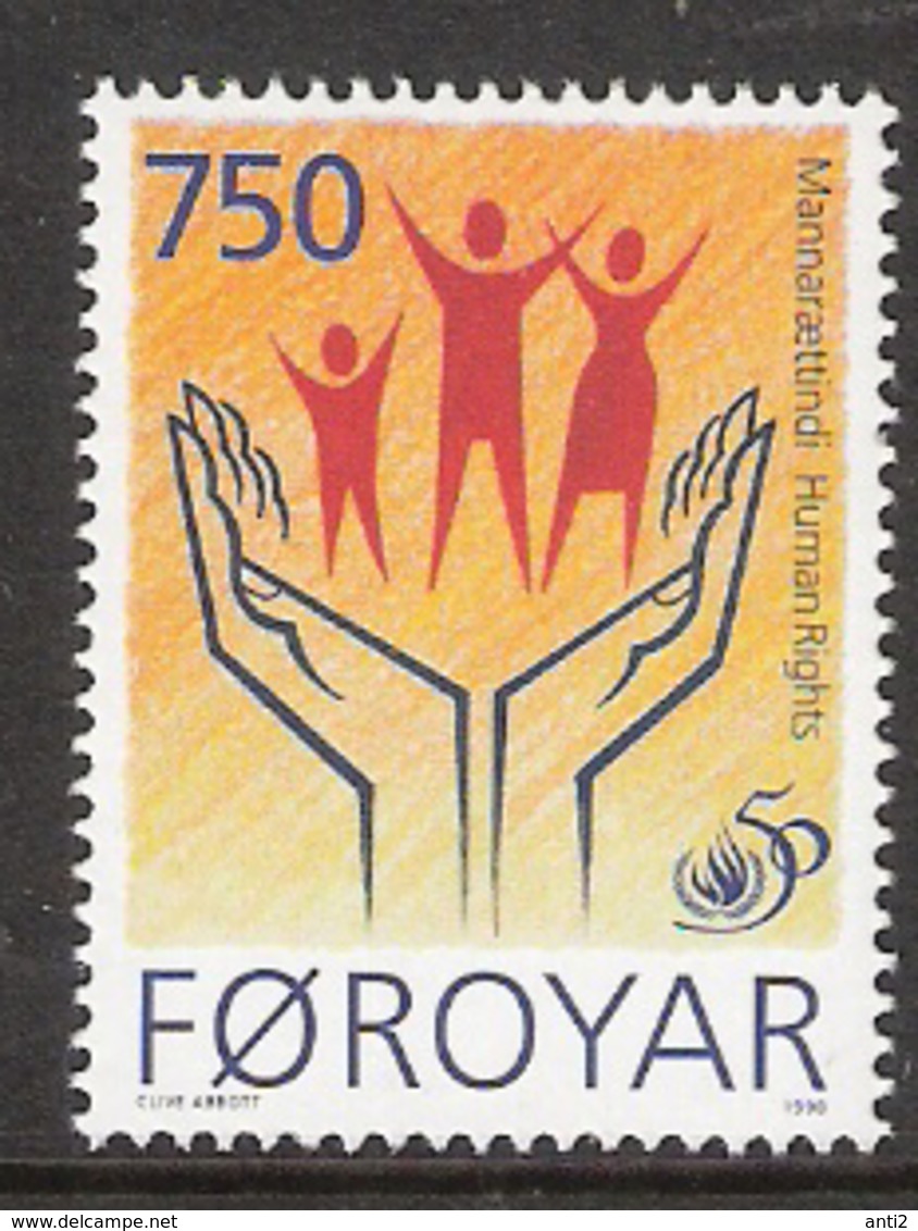 Faroe Islands 1998 International Year Of Human Rights Mi 340 MNH(**) - Féroé (Iles)