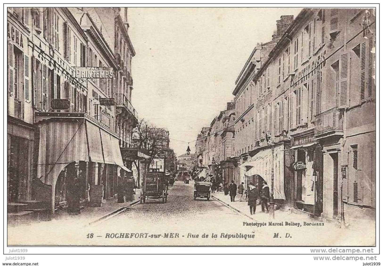 ROCHEFORT ..-- 17 . CHARENTE MARITIME ..-- 1921 Vers SOLESME . Voir Verso . - Rochefort