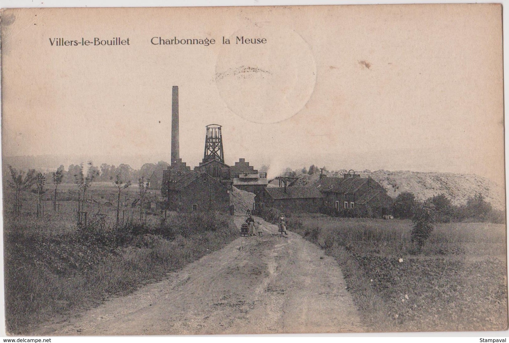 BELGIQUE - VILLERS-LE-BOUILLET - CHARBONNAGE - LA MEUSE - Villers-le-Bouillet