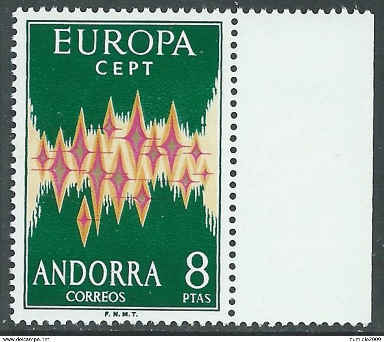 1972 EUROPA UNITA CEPT ANDORRA SPAGNA MNH ** - E152 - 1972