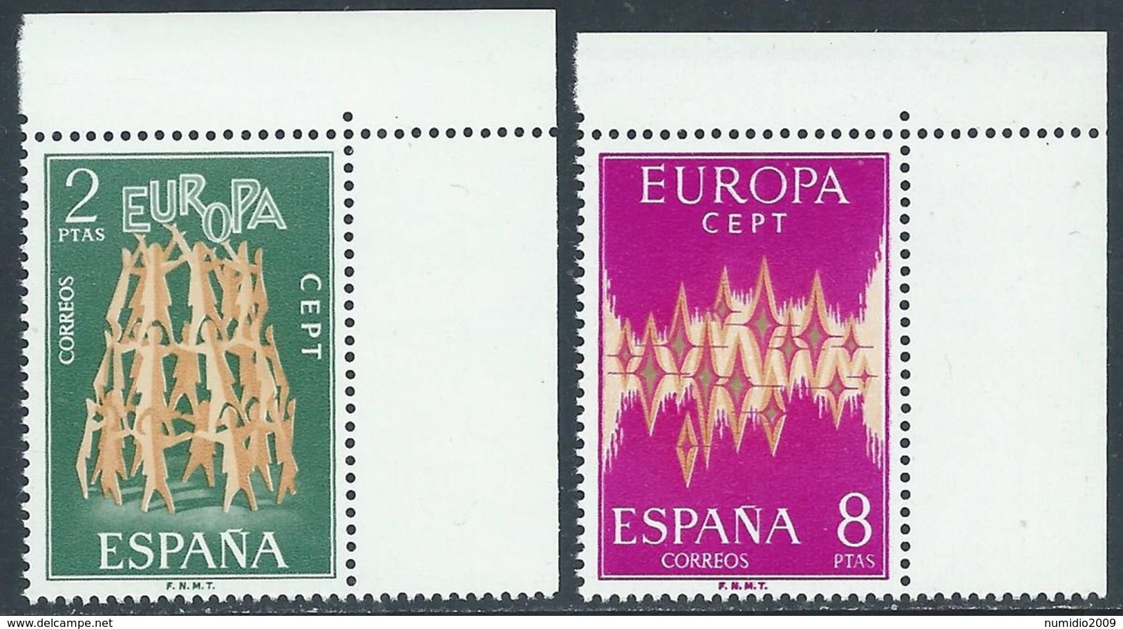 1972 EUROPA UNITA CEPT SPAGNA MNH ** - F11-4 - 1972