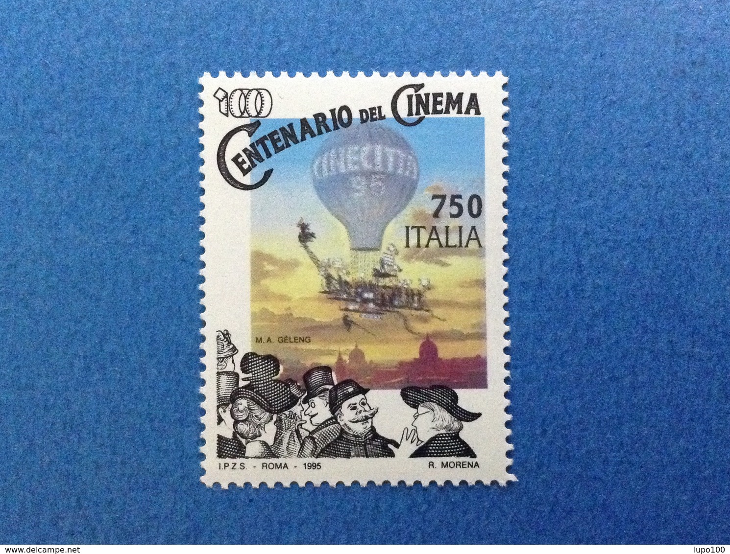 1995 ITALIA CINEMA CINECITTA' MONGOLFIERA FRANCOBOLLO NUOVO STAMP NEW MNH** - 1991-00:  Nuovi