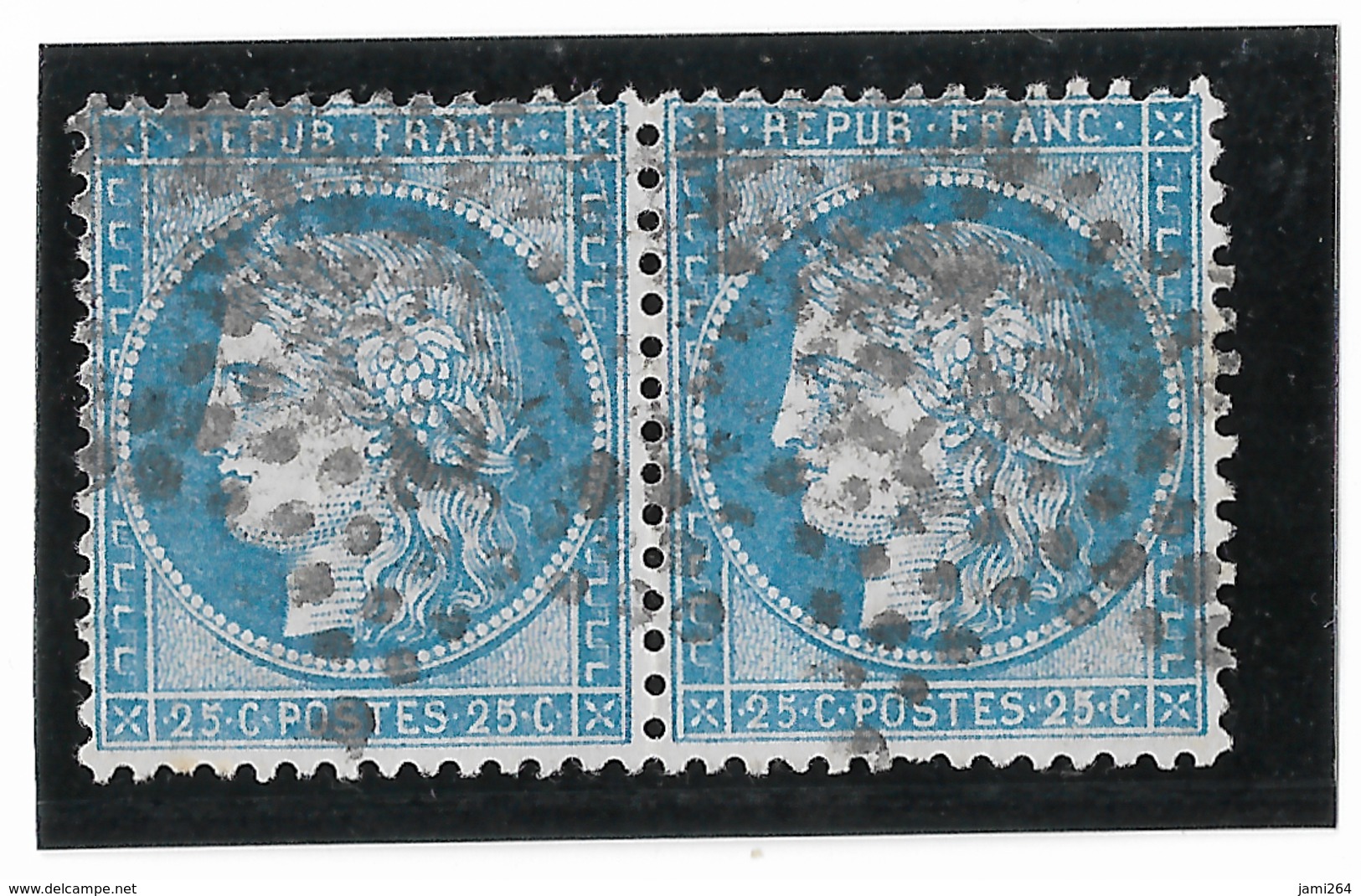 TIMBRE N)  60/1 PAIRE  5/6 G1 ;  LE N°6  ESTDIFFICILE A SITUÉ SANS UN VOISIN ASSEZ RARE; étoile 23 TTB - 1871-1875 Cérès