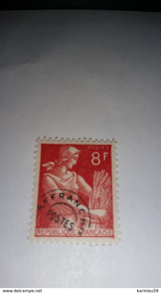 Timbre France  Préoblitéré: Moissonneuse, 8 F. Neuf 1954 - 1953-1960