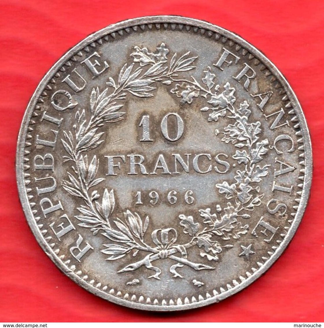 Pièce En Argent De 10 Francs HERCULE 1966 - 24.98 Grammes - - Autres & Non Classés