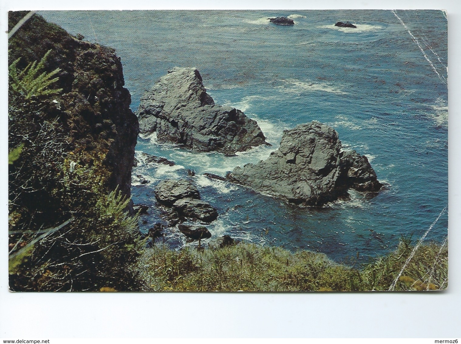 Pacific Coastline In Big Sur California On Highway 1 The Cabrillo Highway Bell Magazine 1966 Color By Mike Roberts Photo - Big Sur