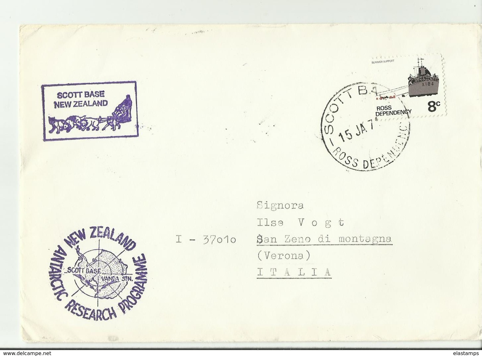 NZ  Cv 1974 ANTARCTICA - Briefe U. Dokumente