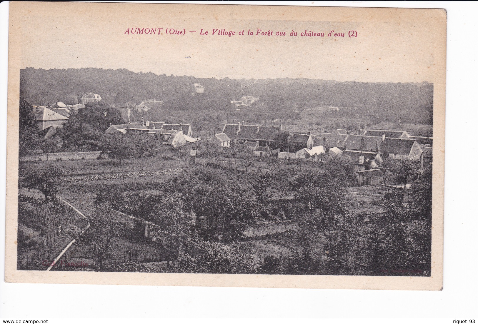 AUMONT- Le Village Et La Forêt Vus De Château D'eau (2) - Altri & Non Classificati