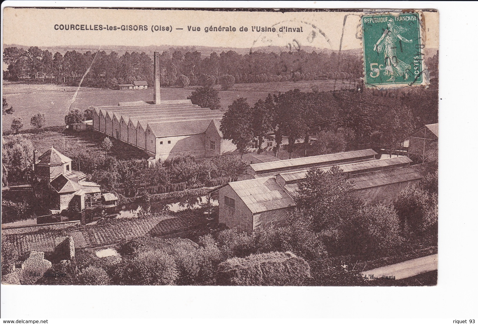 COURCELLES-LES-GISORS - Vue Générale De L'usine D'Inval - Altri & Non Classificati