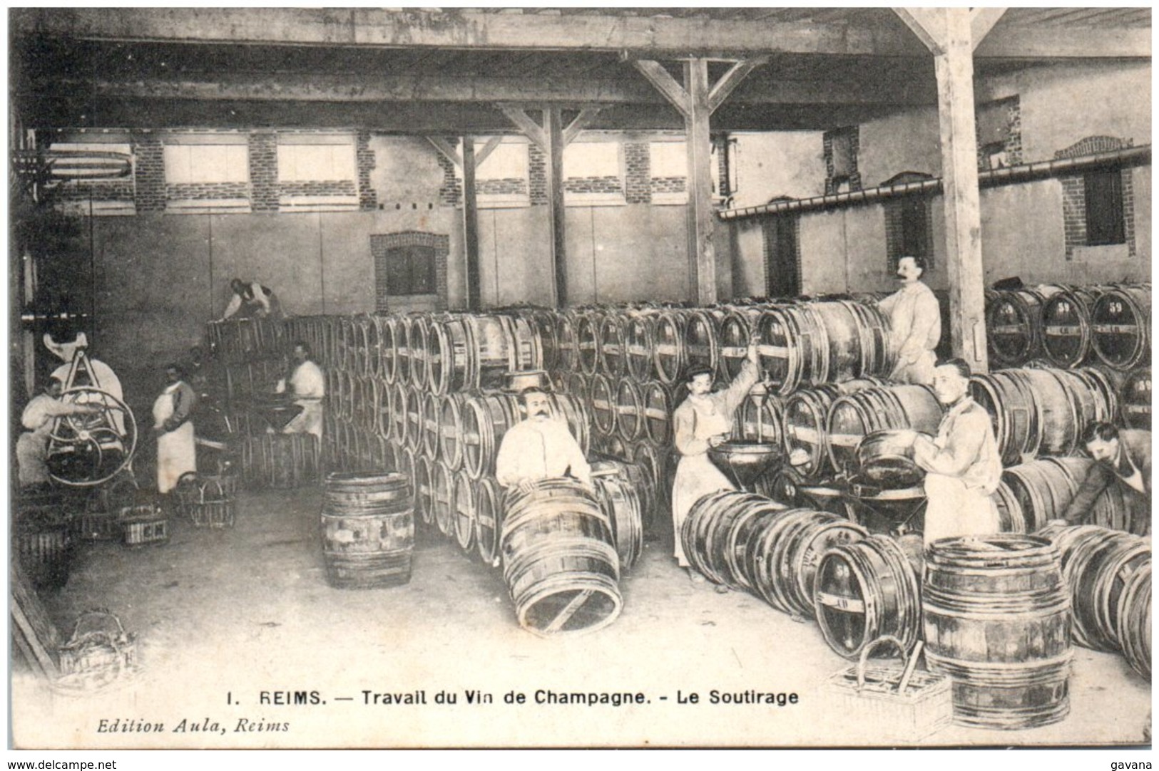 51 REIMS - Travail Du Vin De Champagne - Le Soutirage - Reims