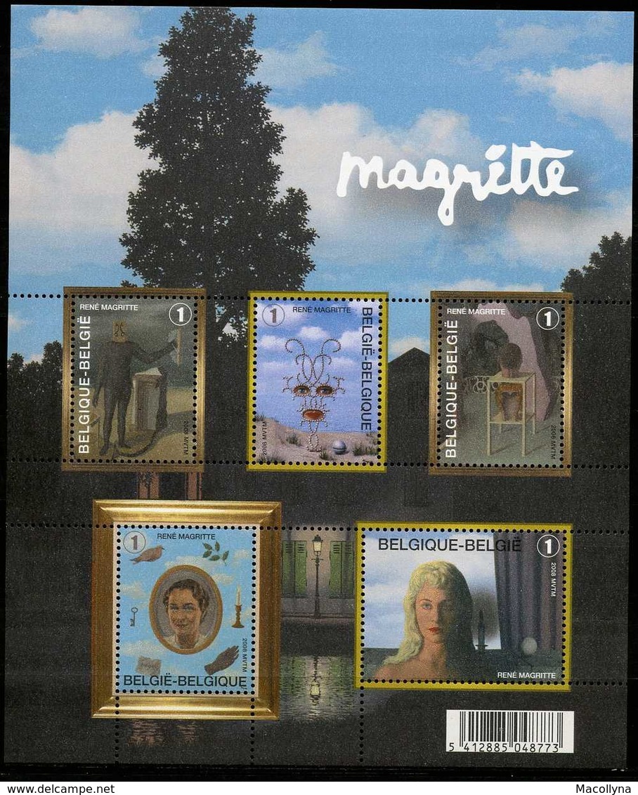 Blok 151** René Magritte 3742/46** Postfris - Bloc 151 MNH Feuille Trés Beau - 1961-2001