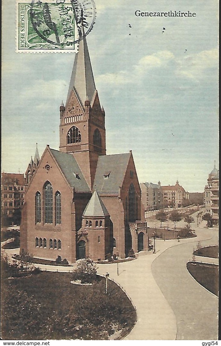 Allemagne Erkner     Genezarethkirche AK 1912 - Erkner