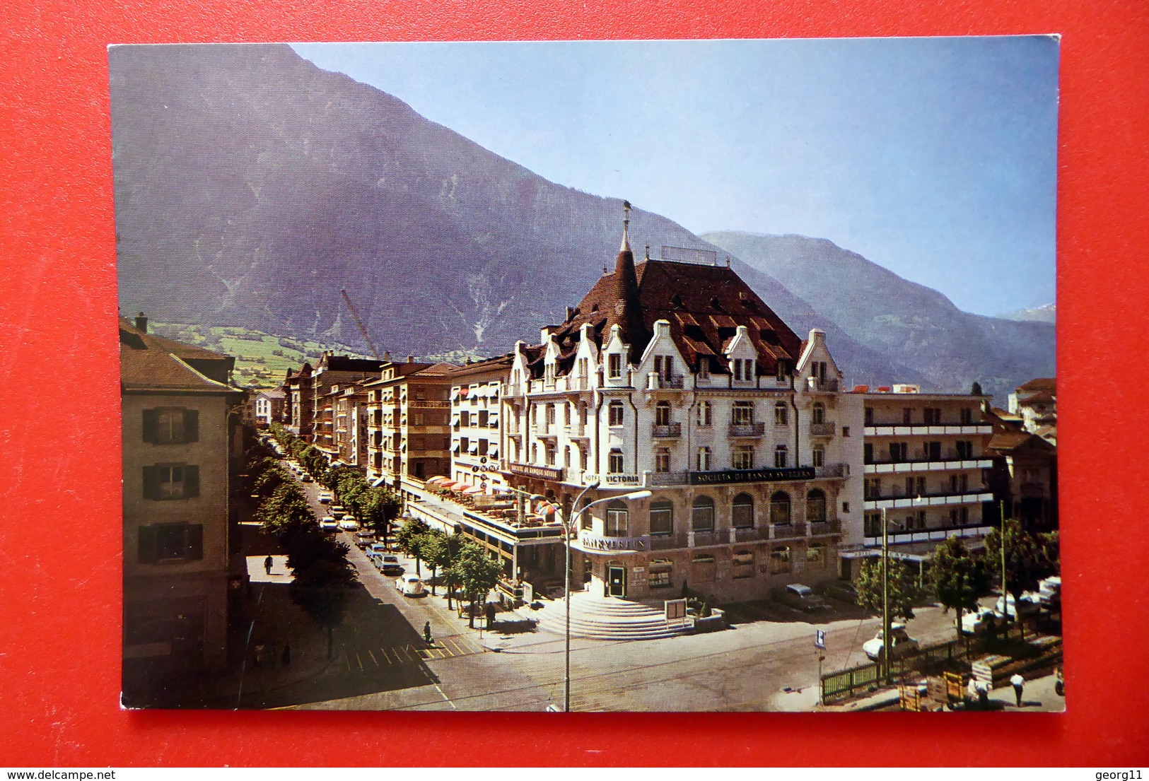 Brig - Hotel Victoria - Gegenüber Dem Bahnhof - Schweiz - Wallis - Alte Autos - Gasthaus - Hotels & Gaststätten