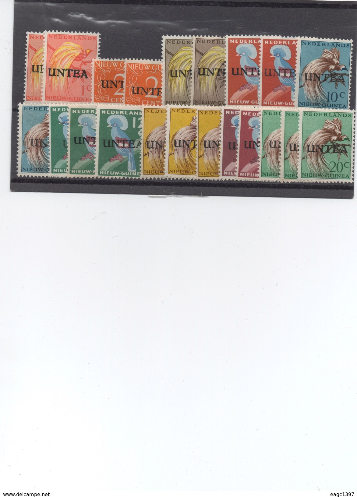 NEW GUINEA OVER PRINTS  UNTEA  INDONESIA  SC # 1a To 19a   MNH   N-697-8-9 - Nouvelle Guinée Néerlandaise