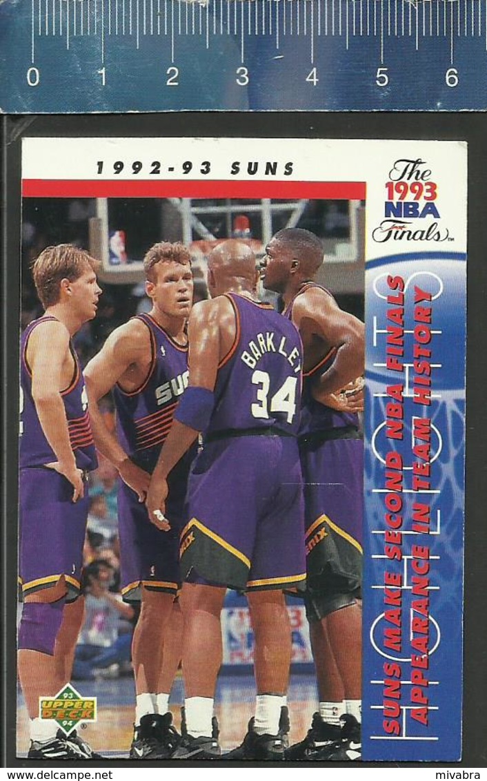 NBA UPPER DECK TRADING CARD BASKET  THE 1993 NBA FINALS - N° 209 - SUNS - 1990-1999