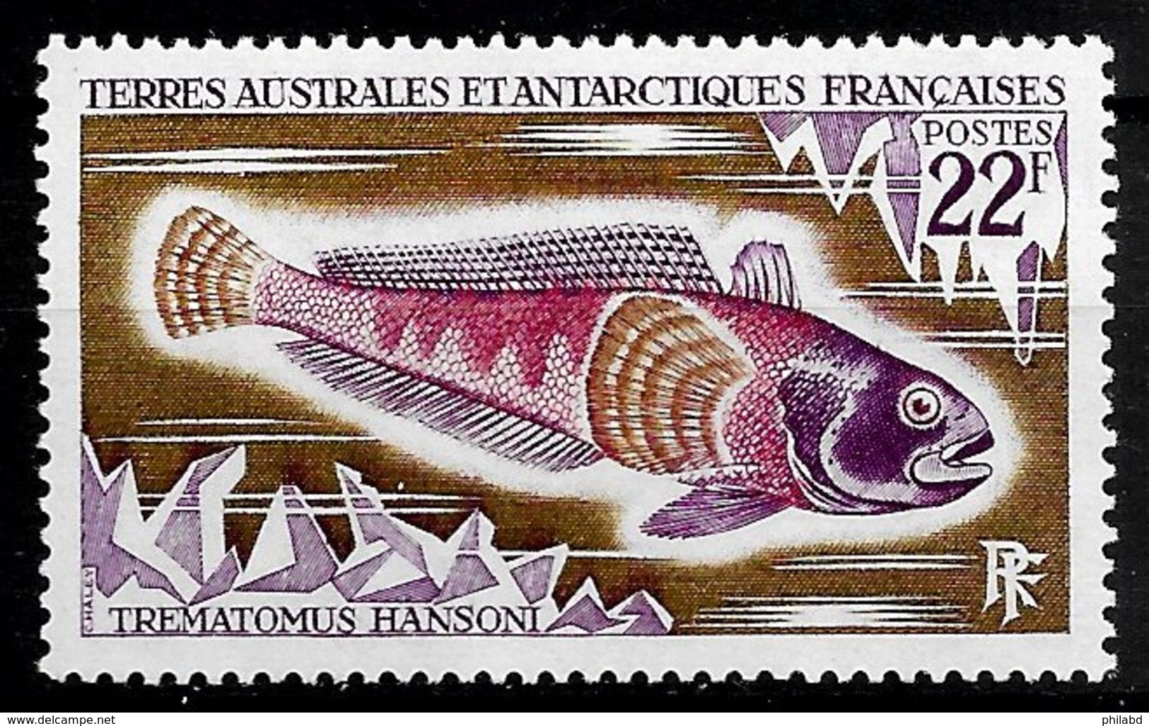 TAAF N°43 22F Lilas, Brun & Lilas-rose 1972 ** - Unused Stamps