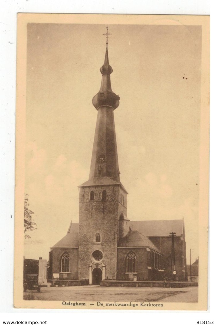 Oelegem  Oeleghem - De Merkwaardige Kerktoren (met Sterstempel) - Ranst