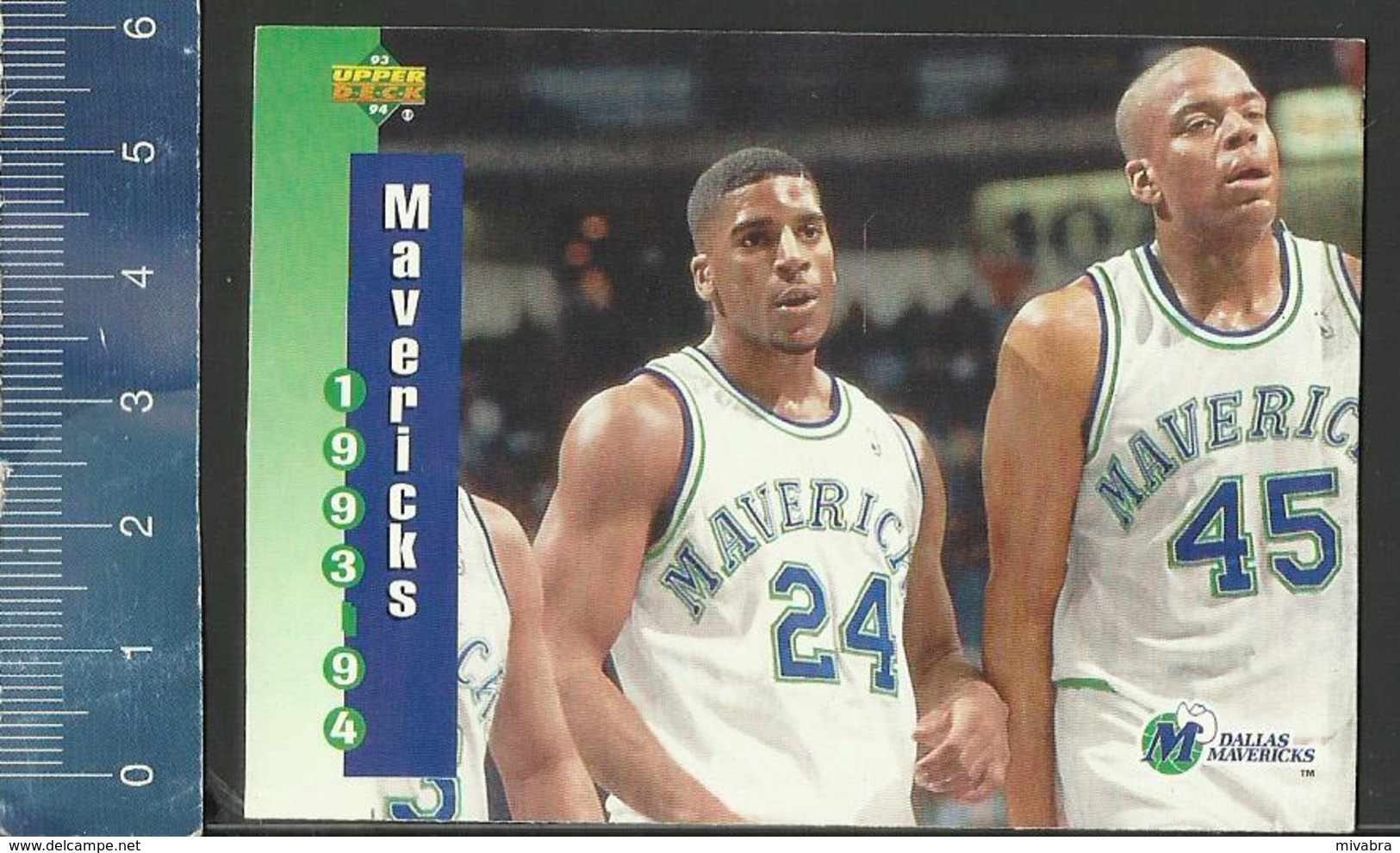 NBA UPPER DECK TRADING CARD BASKETBALL 1993-94 SCHEDULE - N° 215 - MAVERICKS - 1990-1999