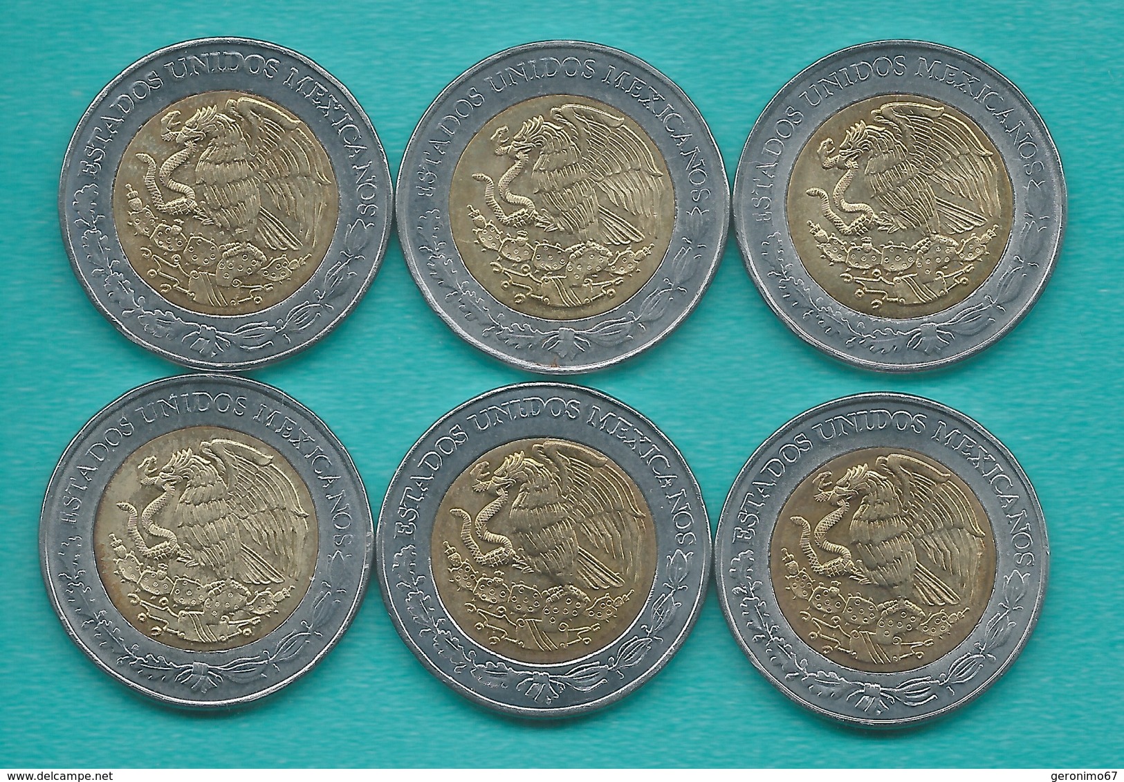 Mexico - Bicentenary Of Independence 5 Pesos - 2008 - Set X 13 (KMs 894-906) - Rayón, Obregón, Bustamante, Vasconcelos, - Mexique