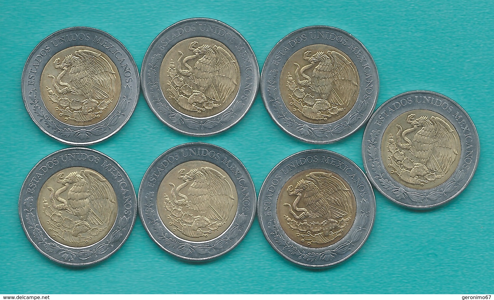 Mexico - Bicentenary Of Independence 5 Pesos - 2008 - Set X 13 (KMs 894-906) - Rayón, Obregón, Bustamante, Vasconcelos, - Mexico