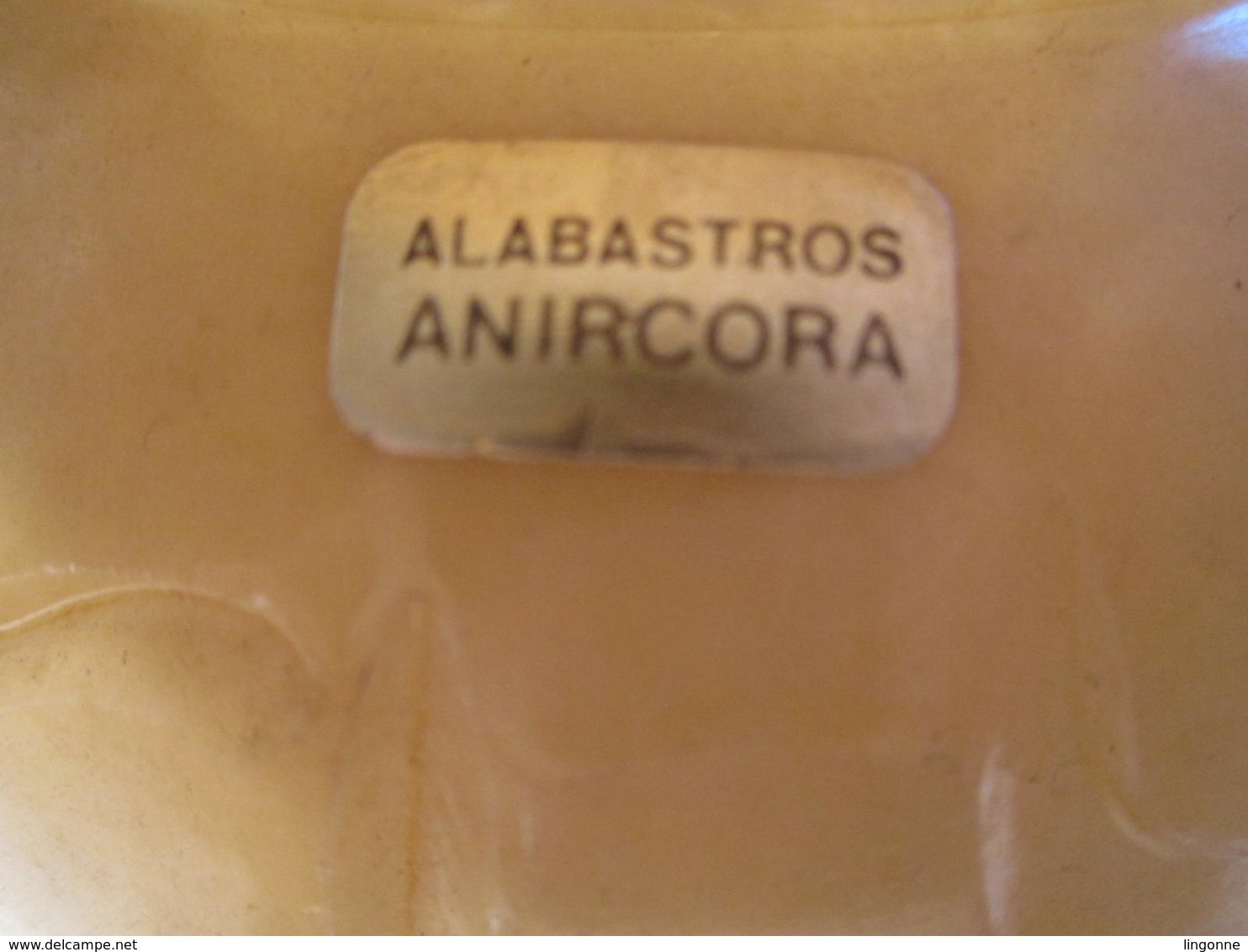 Alabastros Anircora Vase Marbre ? Albatre ? Photophore Poids : 970 Grammes - Luminaires & Lustres