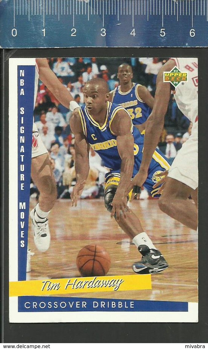 NBA UPPER DECK TRADING CARD BASKETBALL 1993 SIGNATURE MOVES - N° 239 - CROSSOVER DRIBBLE - TIM HARDAWAY - 1990-1999
