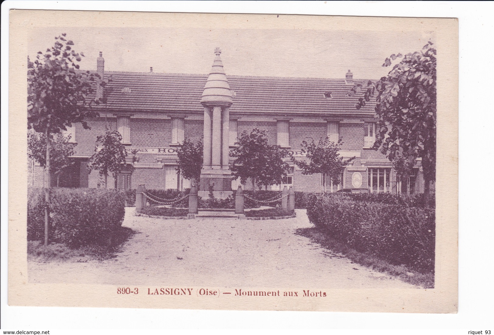 890-3 - LASSIGNY - Monument Aux Morts - Lassigny