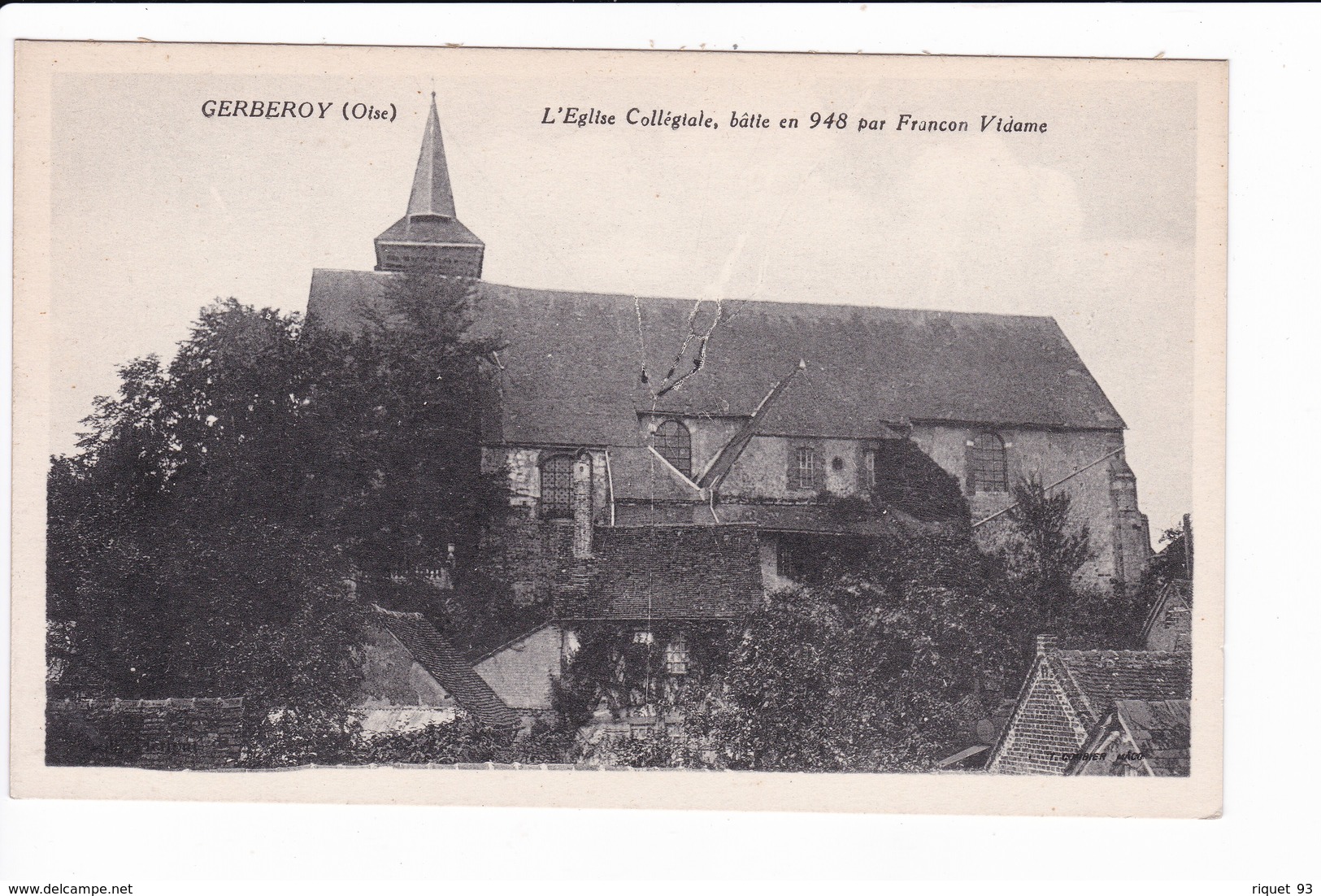 GERBEROY - L'Eglise Collègiale, Bâtie En 948 Par Francon Vidame - Other & Unclassified