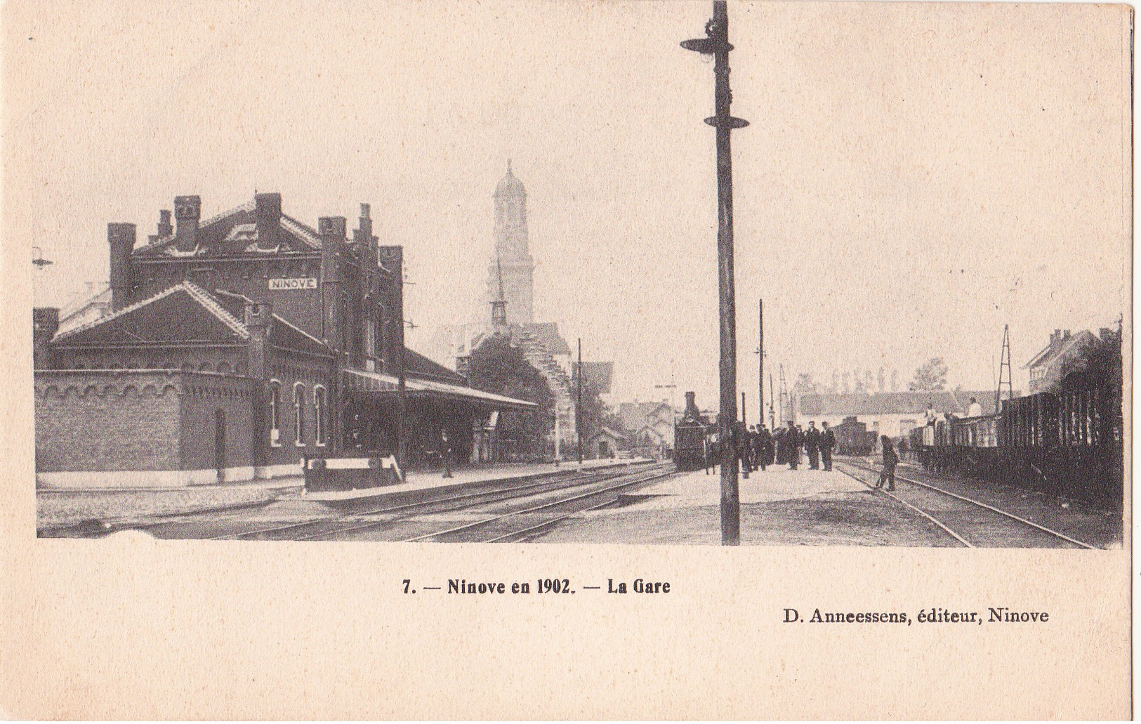 Ninove: La Gare, 1902. - Ninove