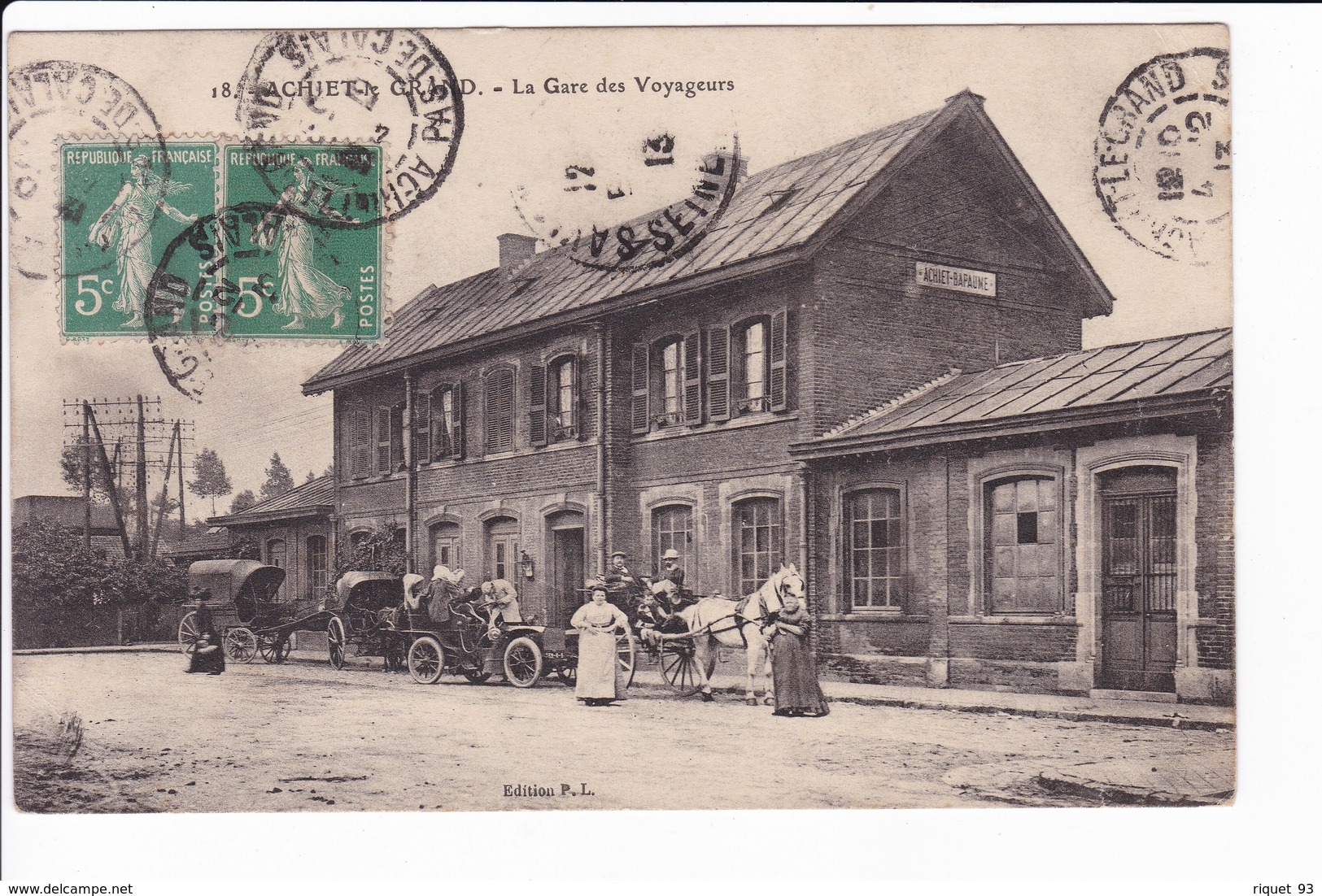 18 - ACHIET- Le-GRAND - La Gare Des Voyageurs - Other & Unclassified