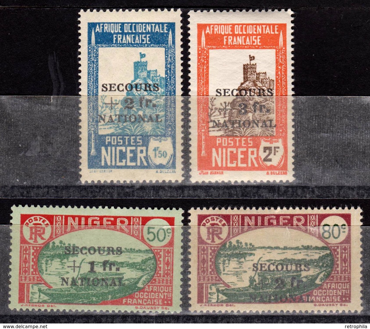 Niger - Colonie Française - 1941 Secours National - N° 89 à 92 - 4 Timbres Neufs - Ongebruikt