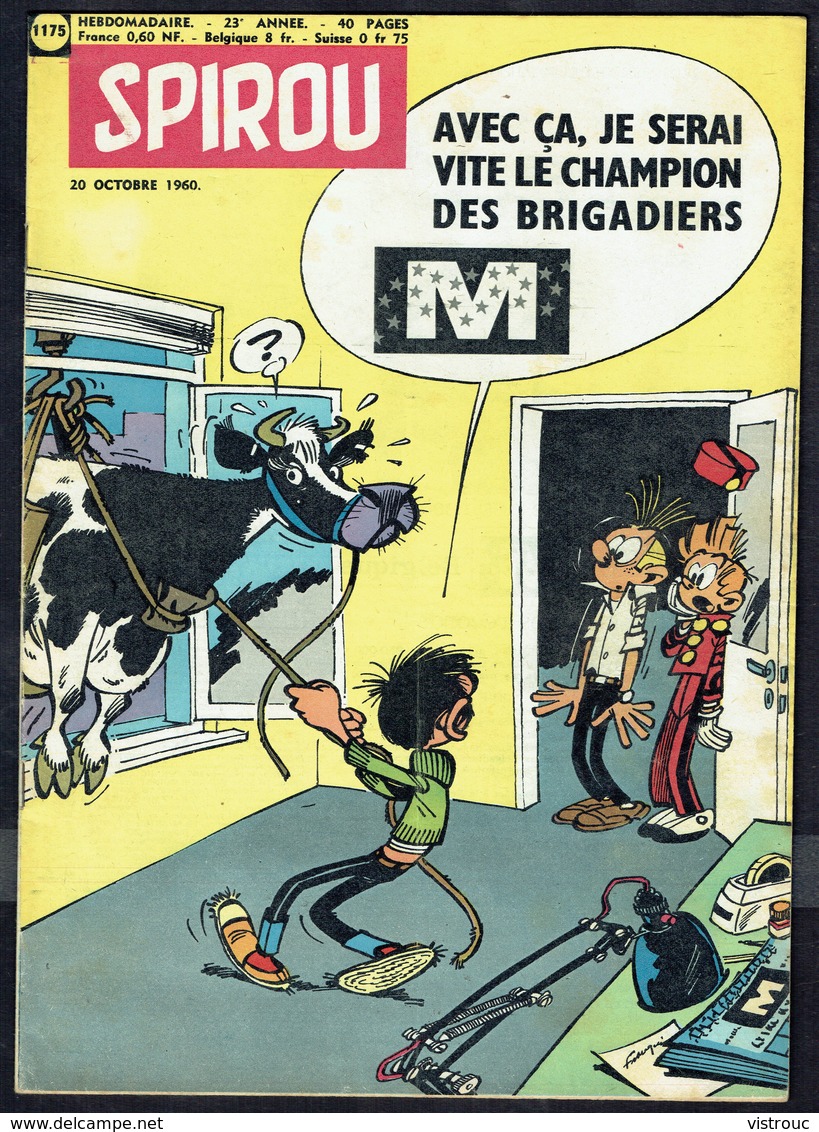 SPIROU N° 1175 -  Année 1960 - Couverture " GASTON LAGAFFE ", De FRANQUIN. - Spirou Magazine