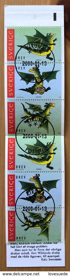 Carnet Suède 2000 Oblitéré - 1981-..