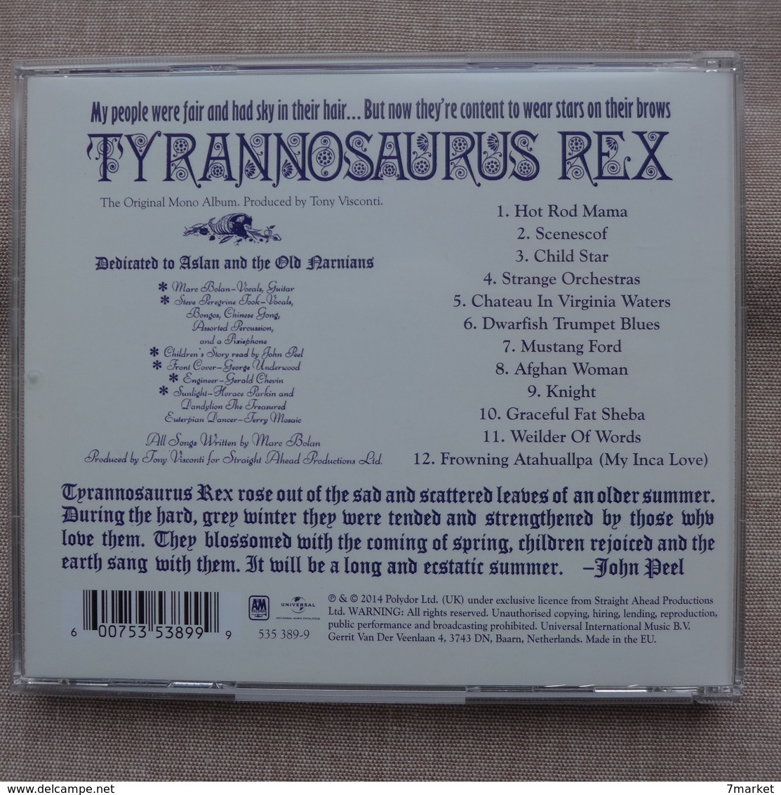 Tyrannosaurus Rex - My People Were Fair And Had Sky In Their Hair...But Now They're Content To Wear Stars On Their Brows - Rock
