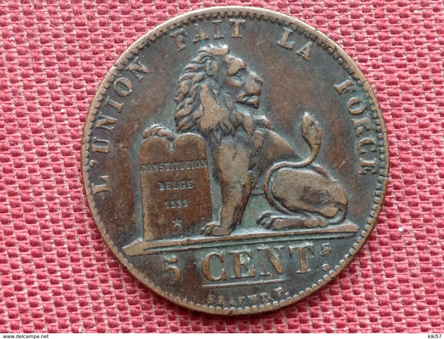BELGIQUE Monnaie De 5 Cts 1848 Superbe état - 5 Cents