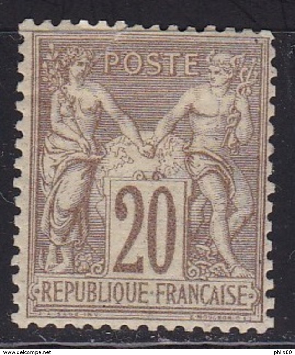 Type Sage N°67* Avec Charnière Très Bien Centré , Signé (côte 825€) - 1876-1878 Sage (Type I)