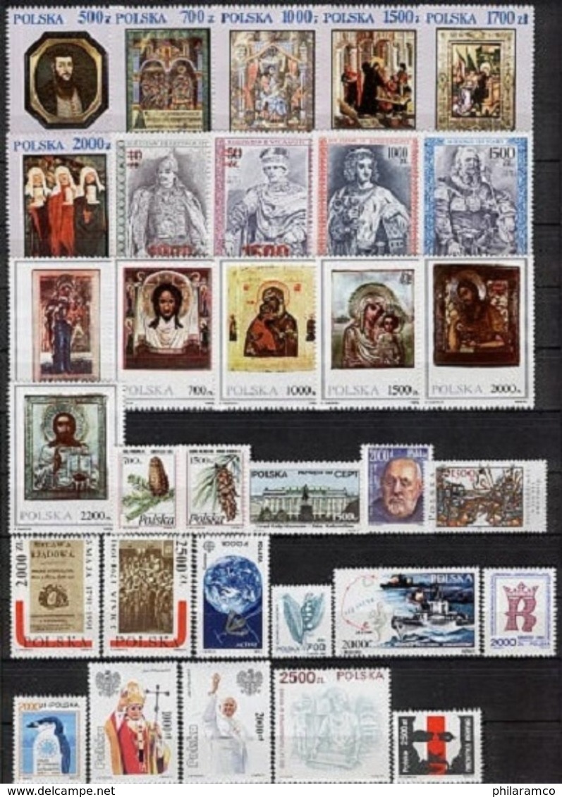 POLAND 1991 COMPLETE YEAR SET MNH - Full Years