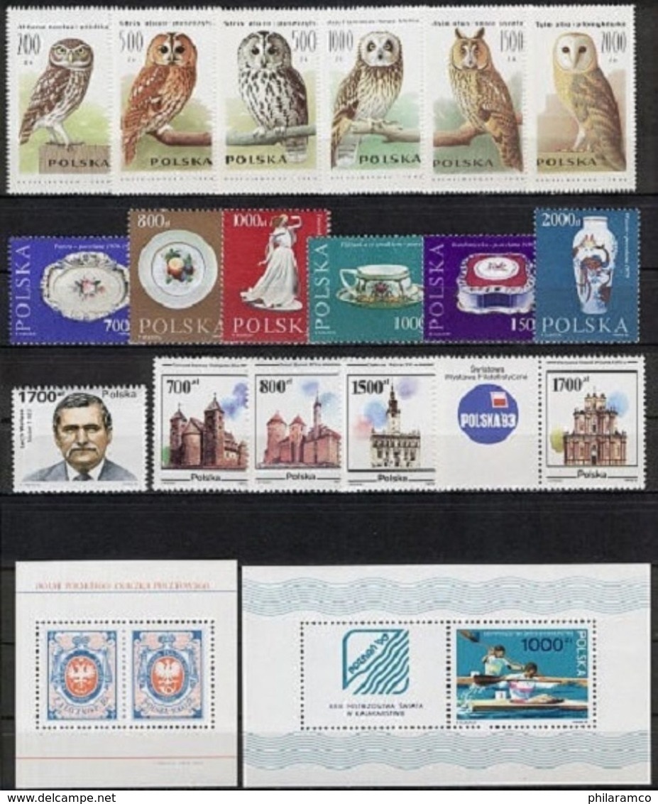 POLAND 1990 COMPLETE YEAR SET MNH - Full Years