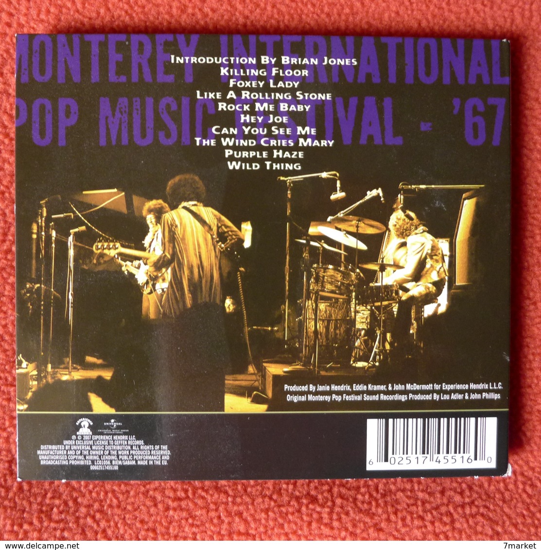 CD/  Jimi Hendrix - Live At Monterey - Rock