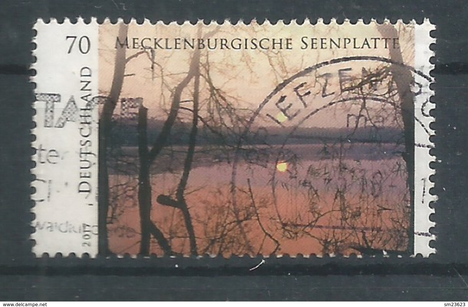 BRD 2017 Mi.Nr. 3341 , Mecklenburgische Seenplatte - Gestempelt / Used / (o) - Gebraucht