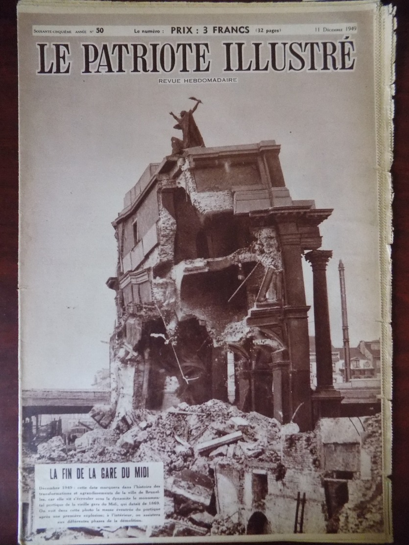 Le Patriote Illustré N° 50 Hong-Kong - Gare Du Midi - Sabine De Bavière Veuve Du Comte D'Egmont - Addis-Abbeba... - 1900 - 1949