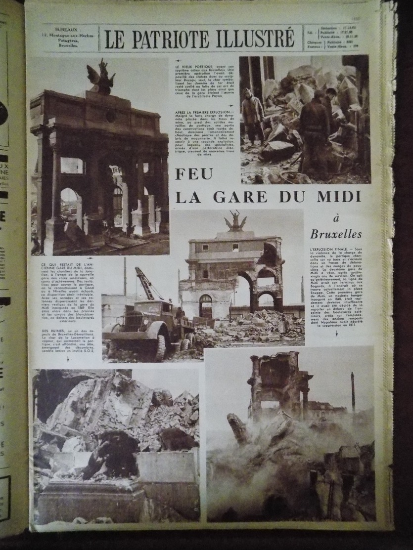 Le Patriote Illustré N° 50 Hong-Kong - Gare Du Midi - Sabine De Bavière Veuve Du Comte D'Egmont - Addis-Abbeba... - 1900 - 1949