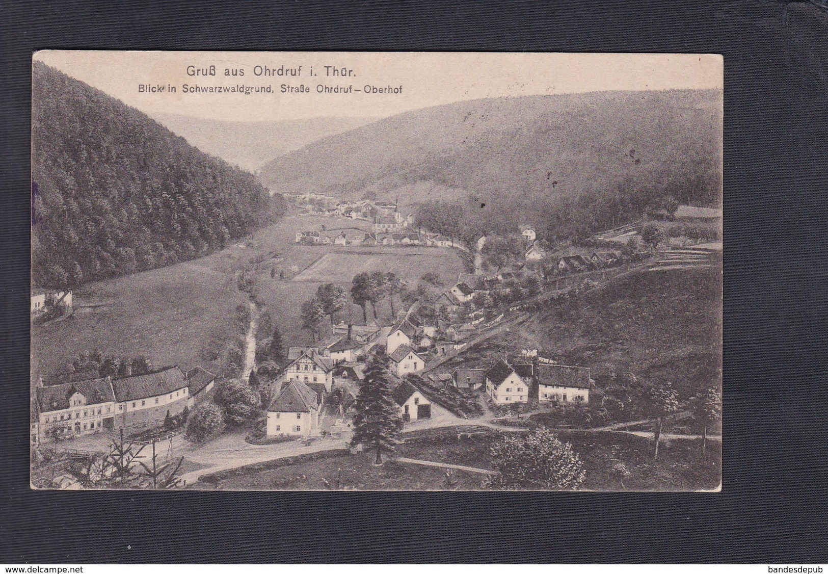 Gruss Aus Ohrdruf Blick In Schwarzwaldgrund Strasse Oberhof Corresp. Prisonnier Guerre 113 R.I. Kriegsgefangenen Lager - Autres & Non Classés